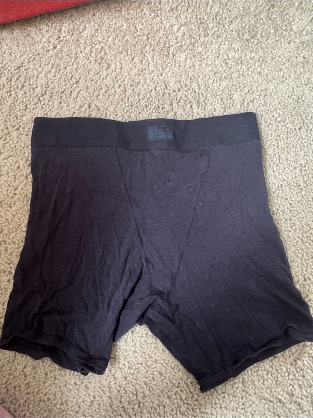 SKIMS Black Seamless Boxer Briefs